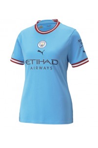 Fotbalové Dres Manchester City Dámské Domácí Oblečení 2022-23 Krátký Rukáv